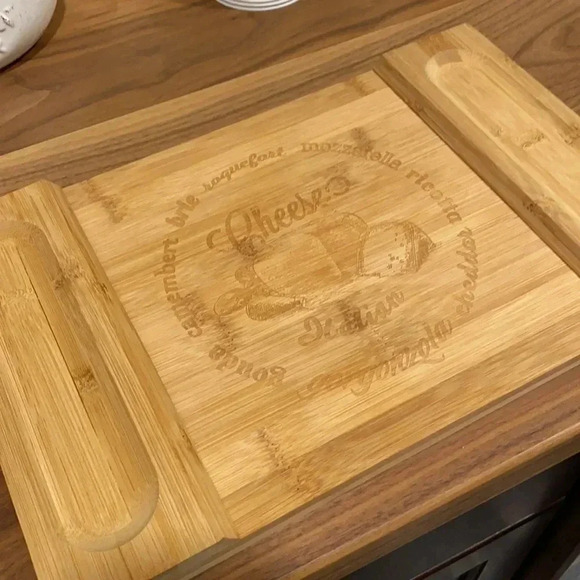 Unique Bamboo Cheese Board, Charcuterie Platter - Picture 5 of 11